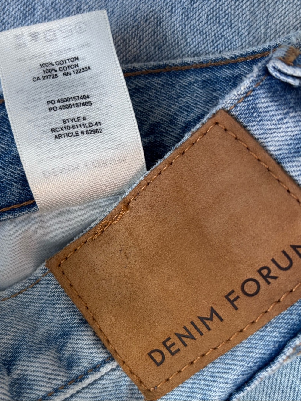 ARITZIA Denim Forum The Farrah High Rise Wide Leg Jeans - Light Wash - Size 31 - Picture 5 of 11